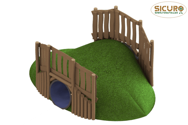 5027R Doorkruiper Robinia met balustrade 00