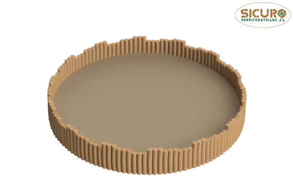 5072R Zandbak Robinia paaltjes 00 5072R Zandbak Robinia paaltjes 00