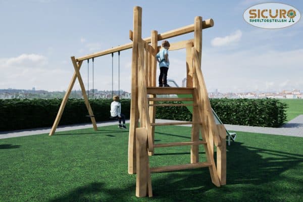 5008RB Driehoeksplateau Combi Dubbel Robinia speeltostel 03 5008RB Driehoeksplateau Combi Dubbel Robinia speeltostel 03