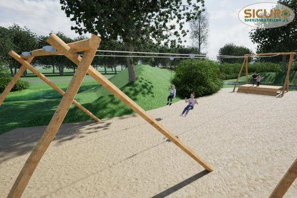 5012RC Dubbele kabelbaan met plateau 01