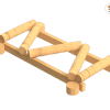 5048RG Balanceerladder Zig zag Robinia 01 5048RG Balanceerladder Zig zag Robinia 01