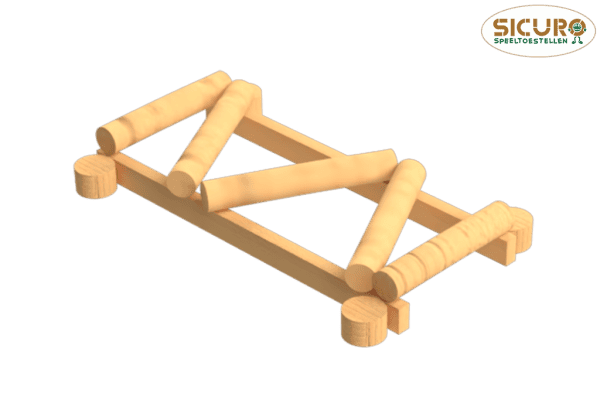5048RG Balanceerladder Zig zag Robinia 01 5048RG Balanceerladder Zig zag Robinia 01