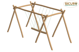 6026R Mini Touwschommel Robinia 00 6026R Mini Touwschommel Robinia 00