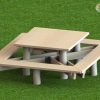Picknickset Vierkant