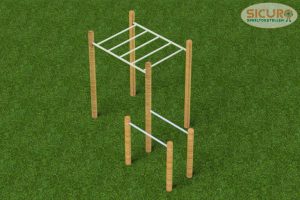 Calisthenics Monkeybar dip combi robinia