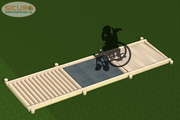 Sensorisch rolstoelpad