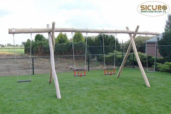 5046R Tweezijdige combinatieschommel peuters Robinia 01