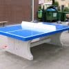 Tafeltennistafel beton vierkant Blauw